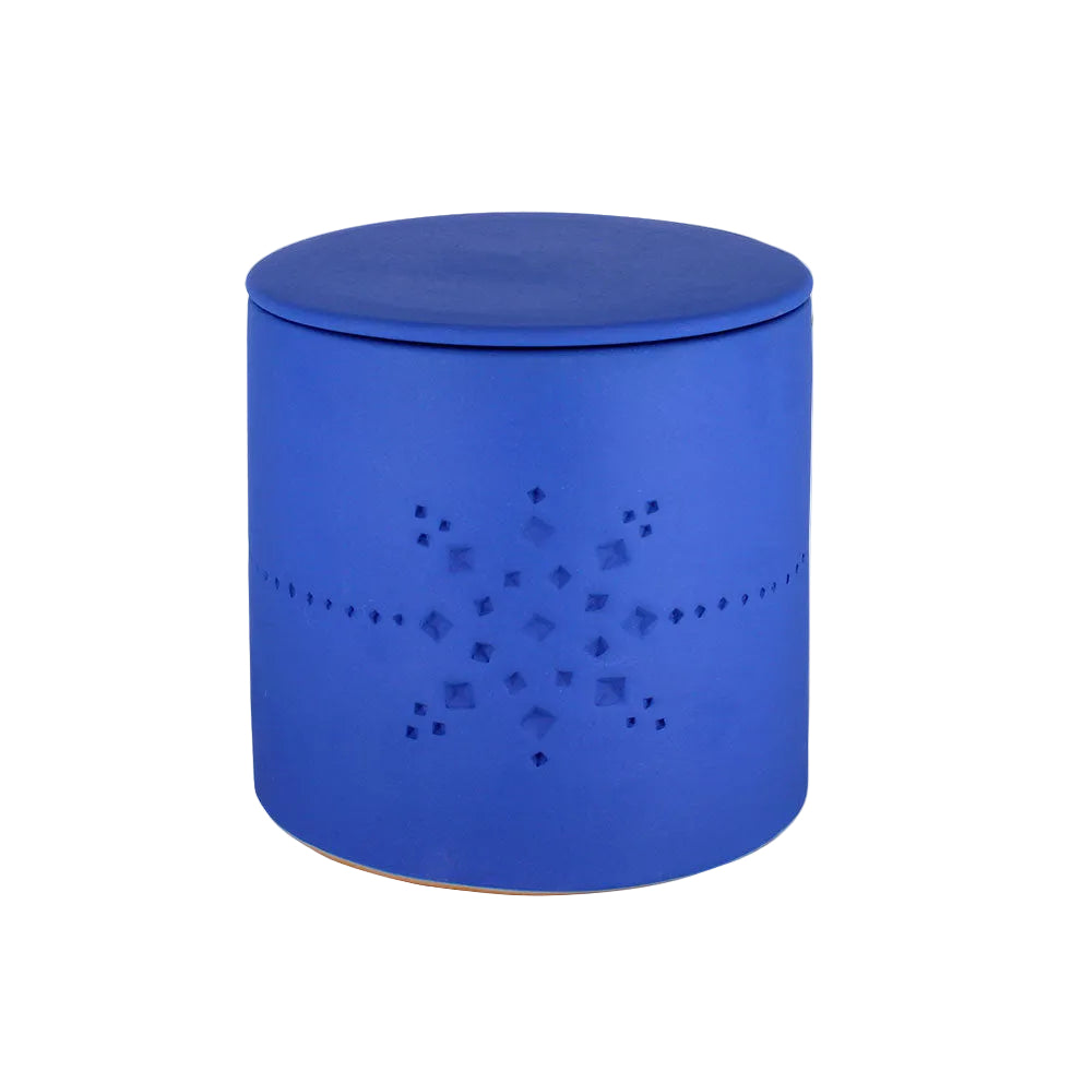 4-wick Izza Bleu L Mandarine Majorelle Scented Candle, 15cm, 180 hours