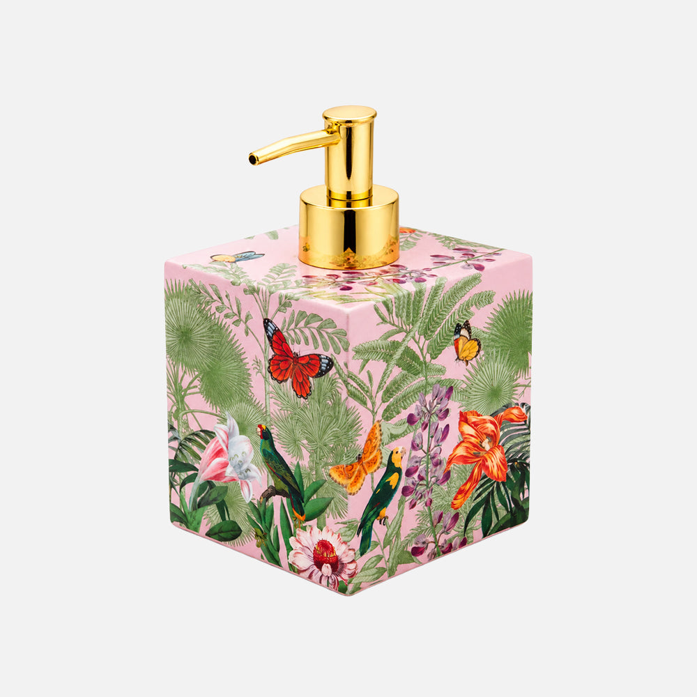Paradise Garden Lacquer Soap Dispenser