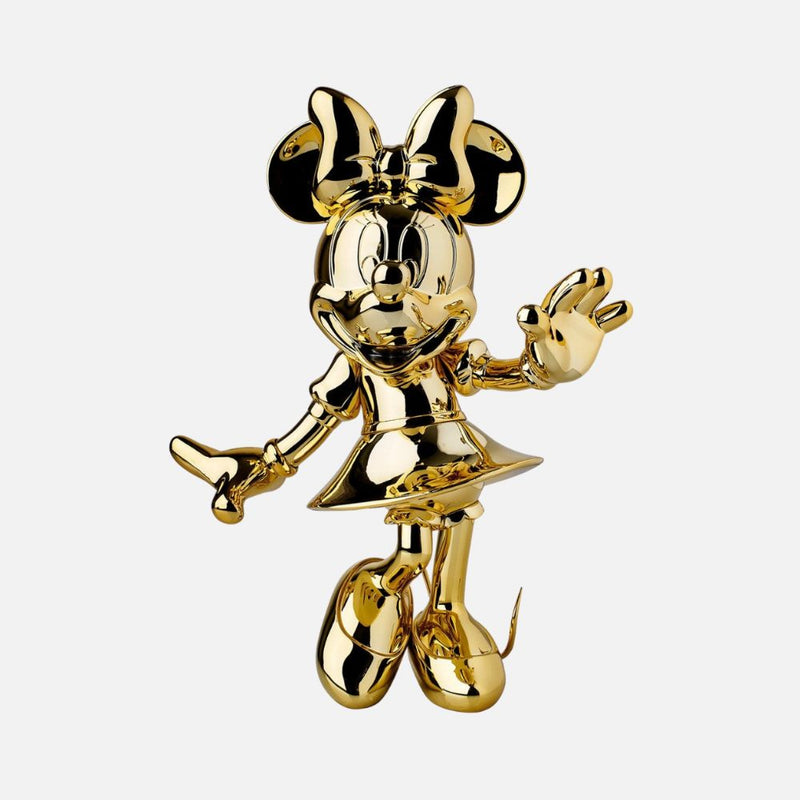 Minnie Welcome Chromed Resin Figurine, 31cm