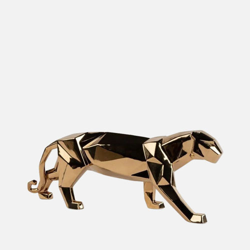 Panther Sculpture Golden