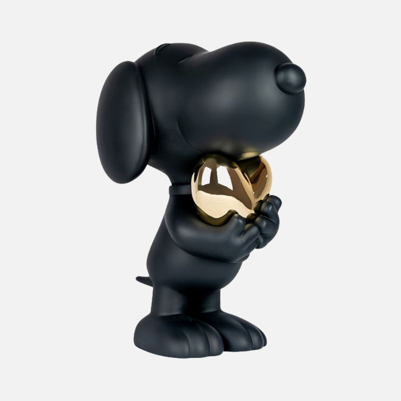 Snoopy Heart Resin Figurine, BG (H:27cm Small Edition)