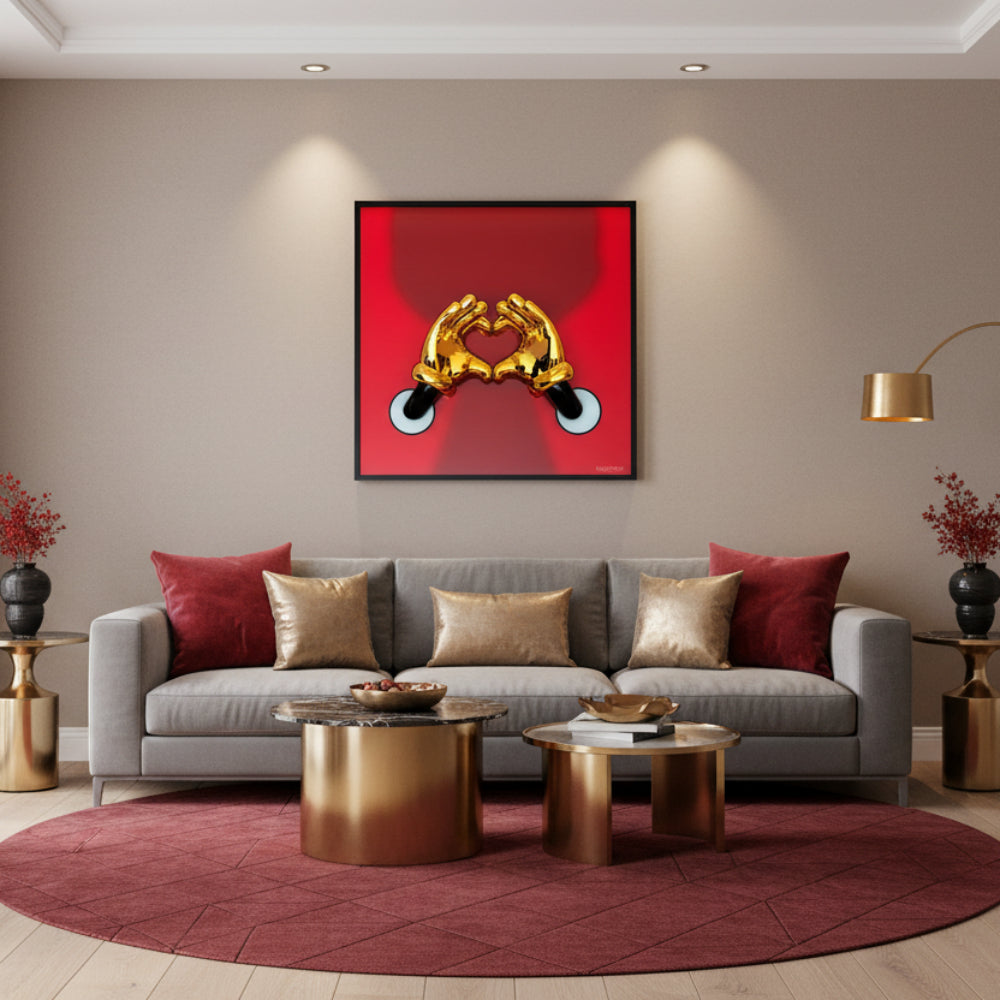 Wall He-Art Frame, Gold