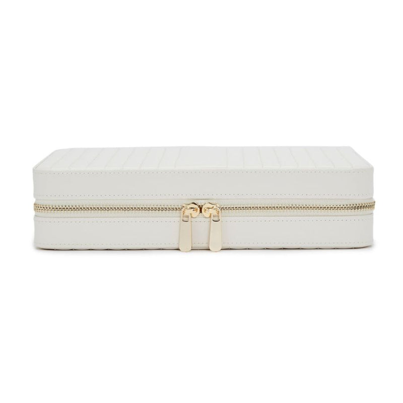 Maria Large Zip Case in White