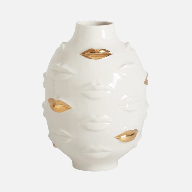 Gilded Muse Gala Round Vase, 25cm