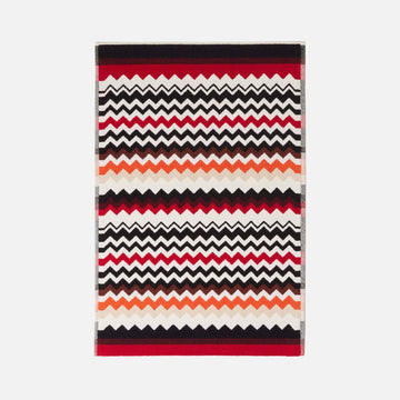 100% cotton bath mat with chevron pattern