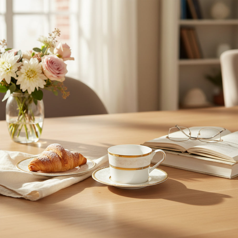 Tea Cup &amp; Saucer (23cl) – Celebrate &amp; Gift Edition