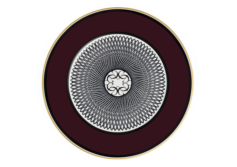Elie Saab Burgundyburgundycharger Plate 31Cm
