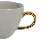 Good Morning Ceramic Coffee Cup Ø8 cm – Gray Morn