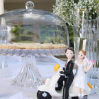 Crown Jewel Crystal Footed Platter with Dome 33cm – Clear