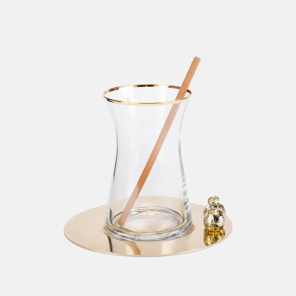 Istikana Tea Cups with Saucers (Set of 6)