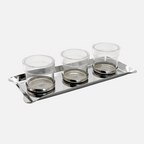 Trio serv. platter set Of 3 Silver