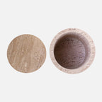 Travertine Candle Holder