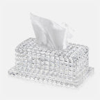 Clear Rectangular Tissue Holder with Base
