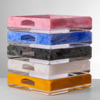 Donovan Pink Acrylic Tray, 40x30cm