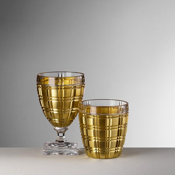 Winston Gold Acrylic Wine Glass