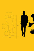 Mickey Welcome Bicolore Small Figurine - White/Gold