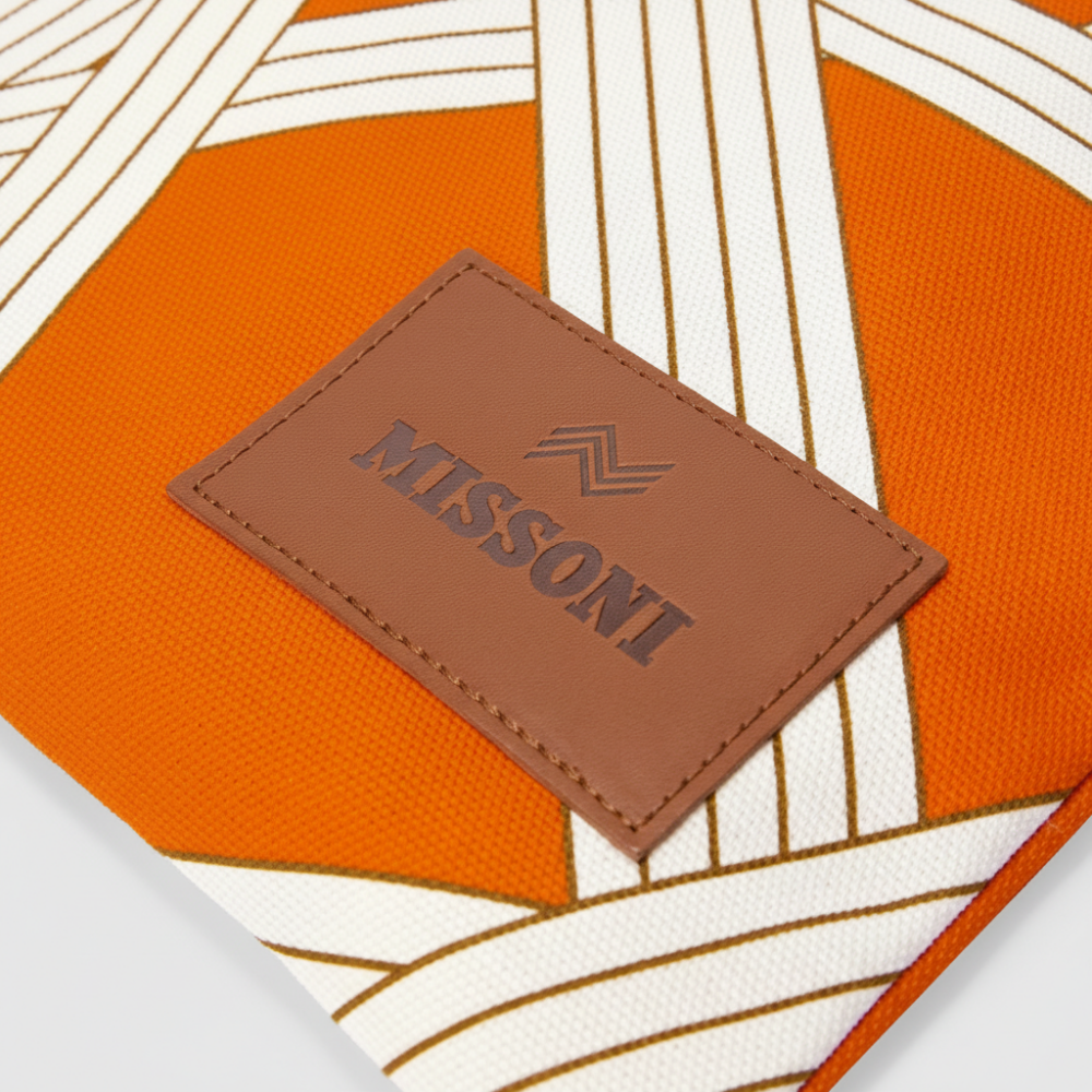 Nastri Home Bag 35x39 cm in cotton with ribbon pattern