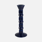Anna Large Ceramic Candleholder in Midnight Blue
