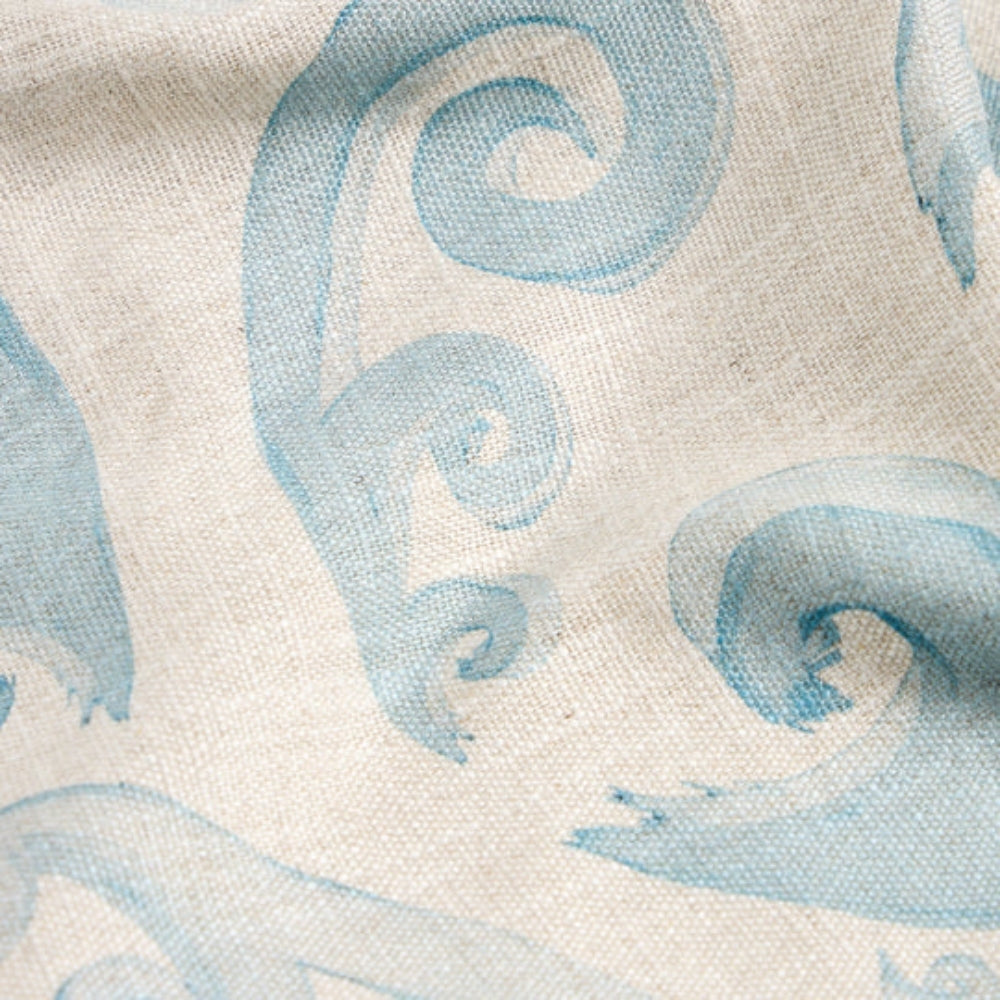 Athenee Peacock Napkins – Light Blue Set of 2