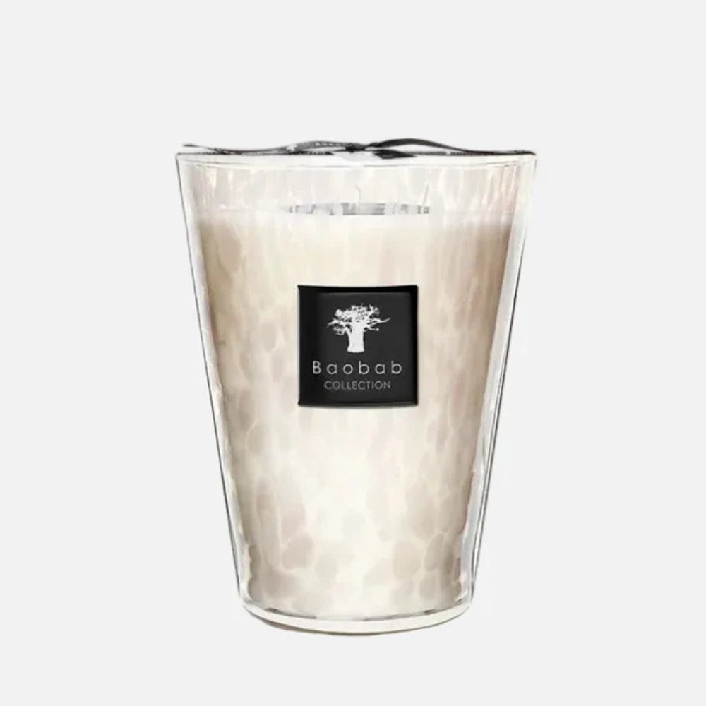 Baobab White Pearls Scented Candle – Max 24