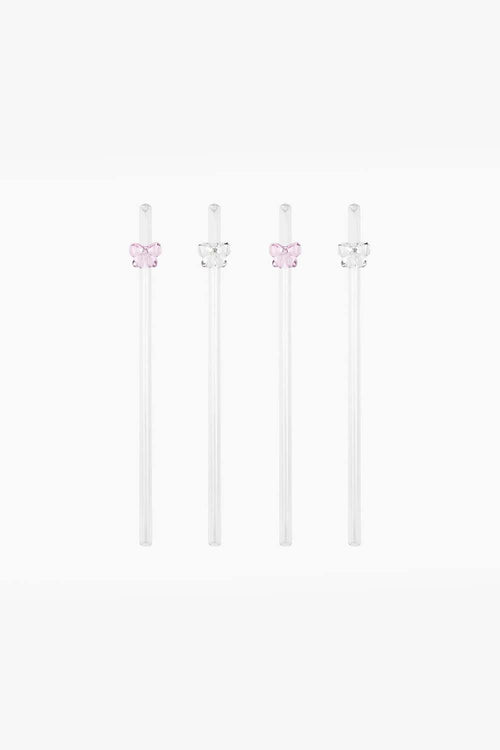 Bow Straws, Set of 4