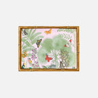 Paradise Garden Bamboo Edge Lacquer Vanity Tray