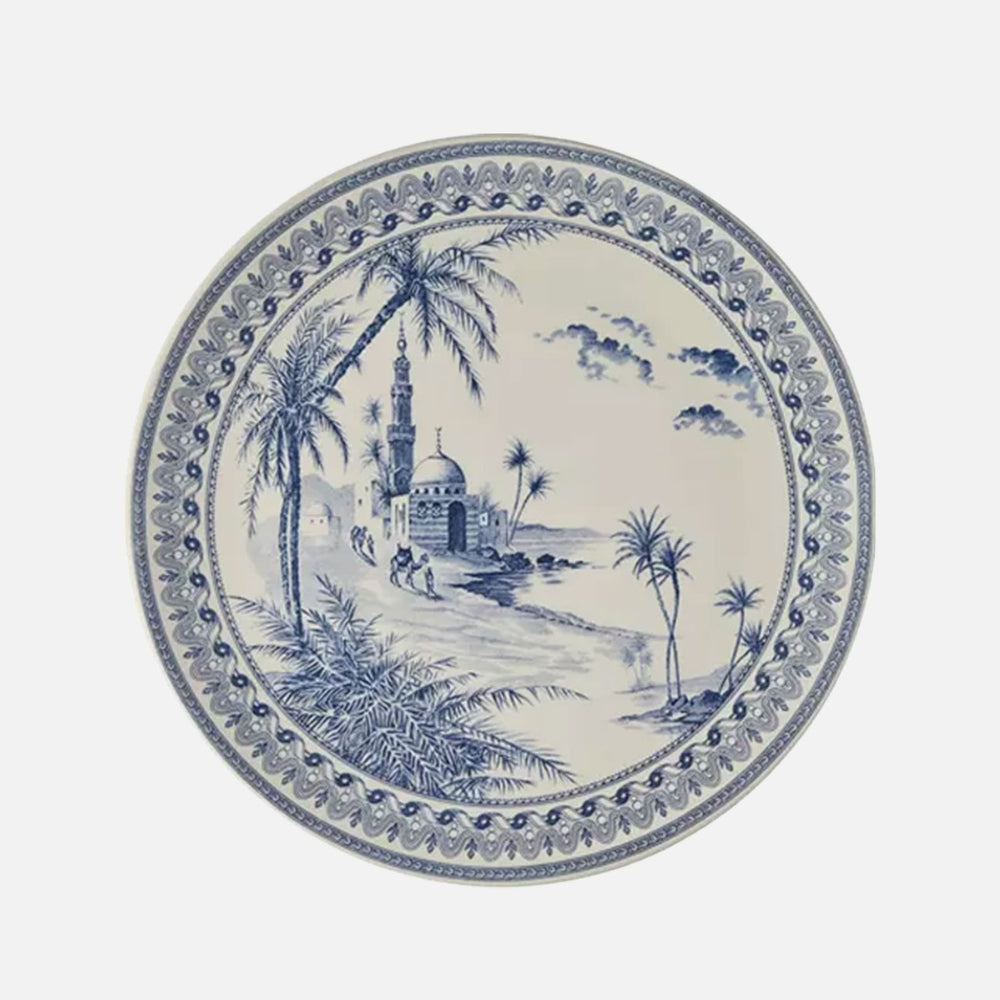 Blue Mismatched  Cake Plate ( Ø 30 cm )