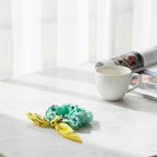 Call It Chouchou Mint/Pale Yellow Hair Scrunchie
