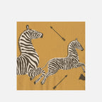 Caspari 40 boxed napkins-Gold Zebras