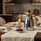 Chic Vacuum Jug, Chrome with 24K Gold, 1L