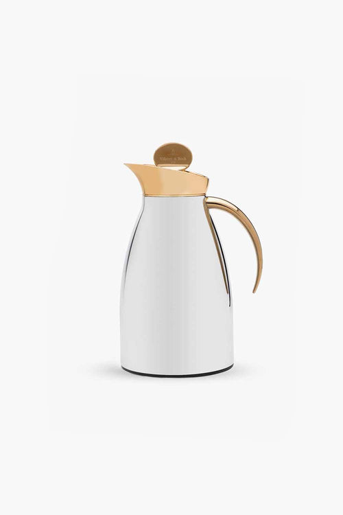 Chic Vacuum Jug, Chrome with 24K Gold, 0.7L