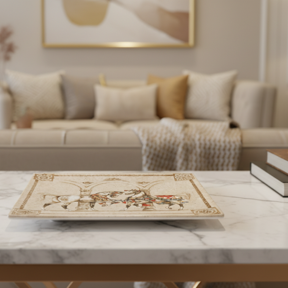 Large Square Cut - Wind Horses