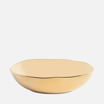 Porcelain Deep Plate with Irregular Edge – Ø 19 cm