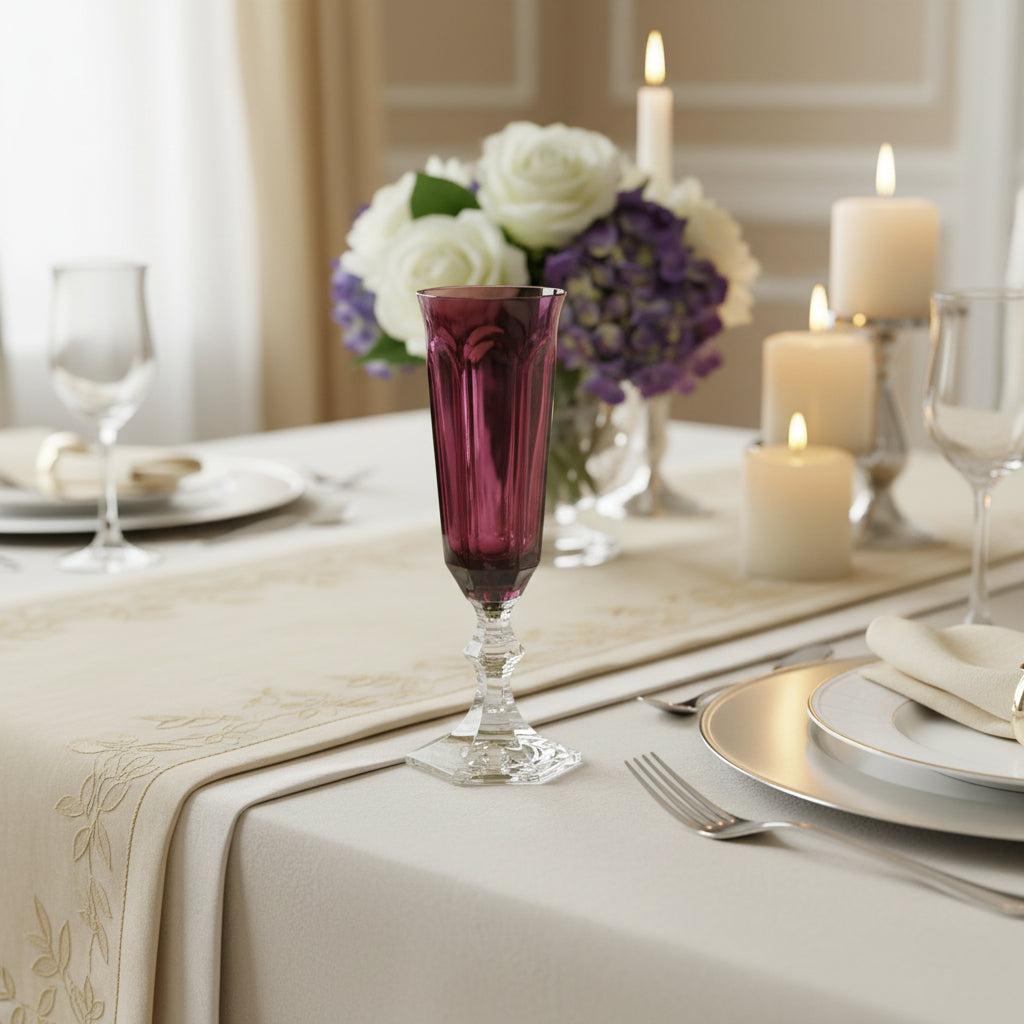 Dolce Vita Ruby Acrylic Champagne Flute