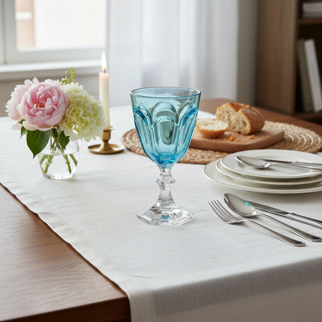 Dolce Vita Turquoise Acrylic Wine Glass