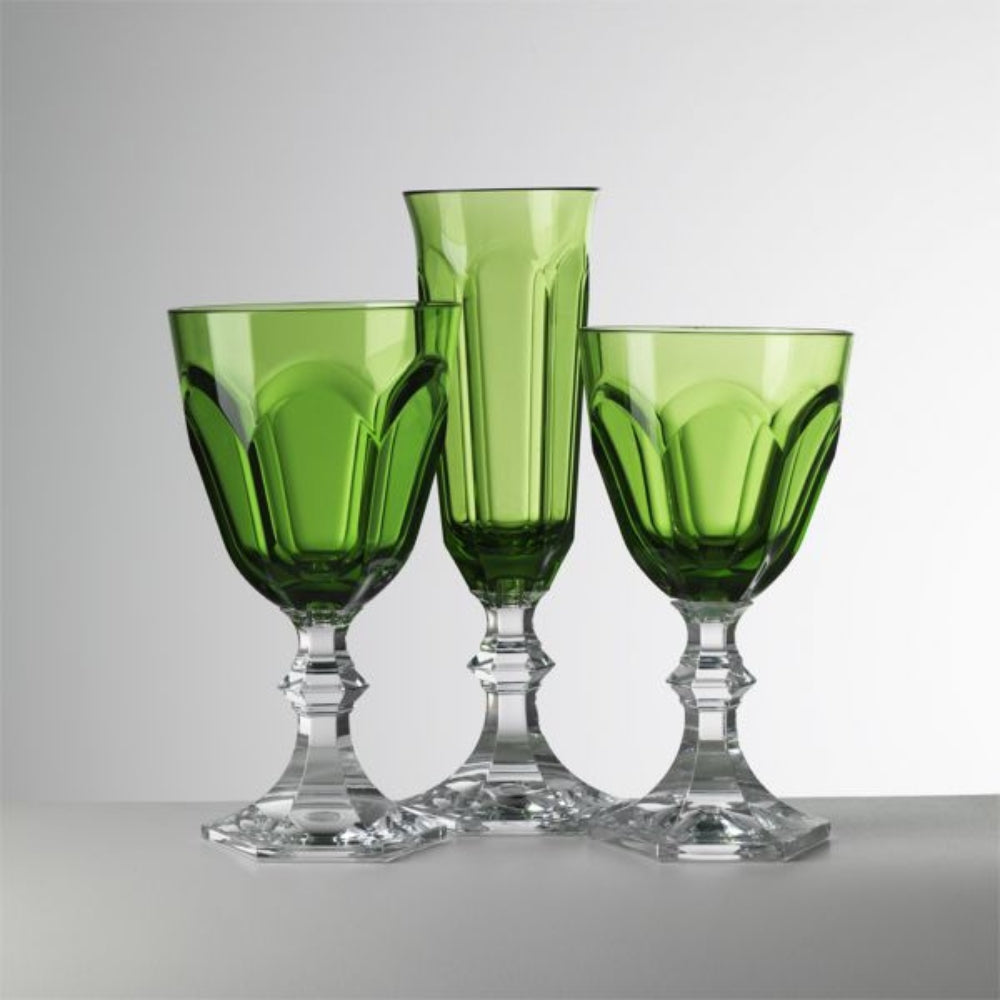 Dolce Vita Green Acrylic Wine Glass