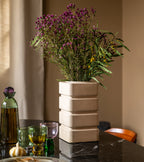 Donna Cream White Ceramic Vase