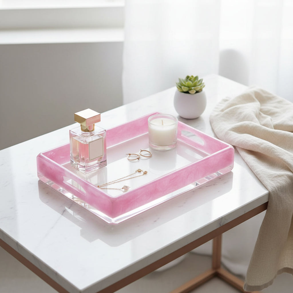 Donovan Acrylic Tray – Pink