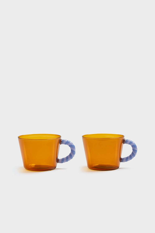 Duet Teacups, Amber, Set of 2