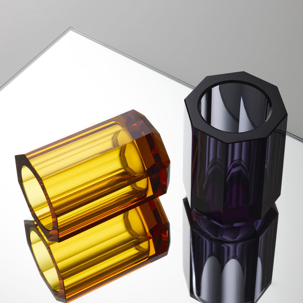 Countertop Crystal Glass Toothbrush Holder