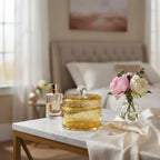 Floe Crystal Decorative Box Light Amber – 13.5x16.5cm