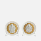 Goddess Lakshmi and Lord Ganesha Decorative Plates Set