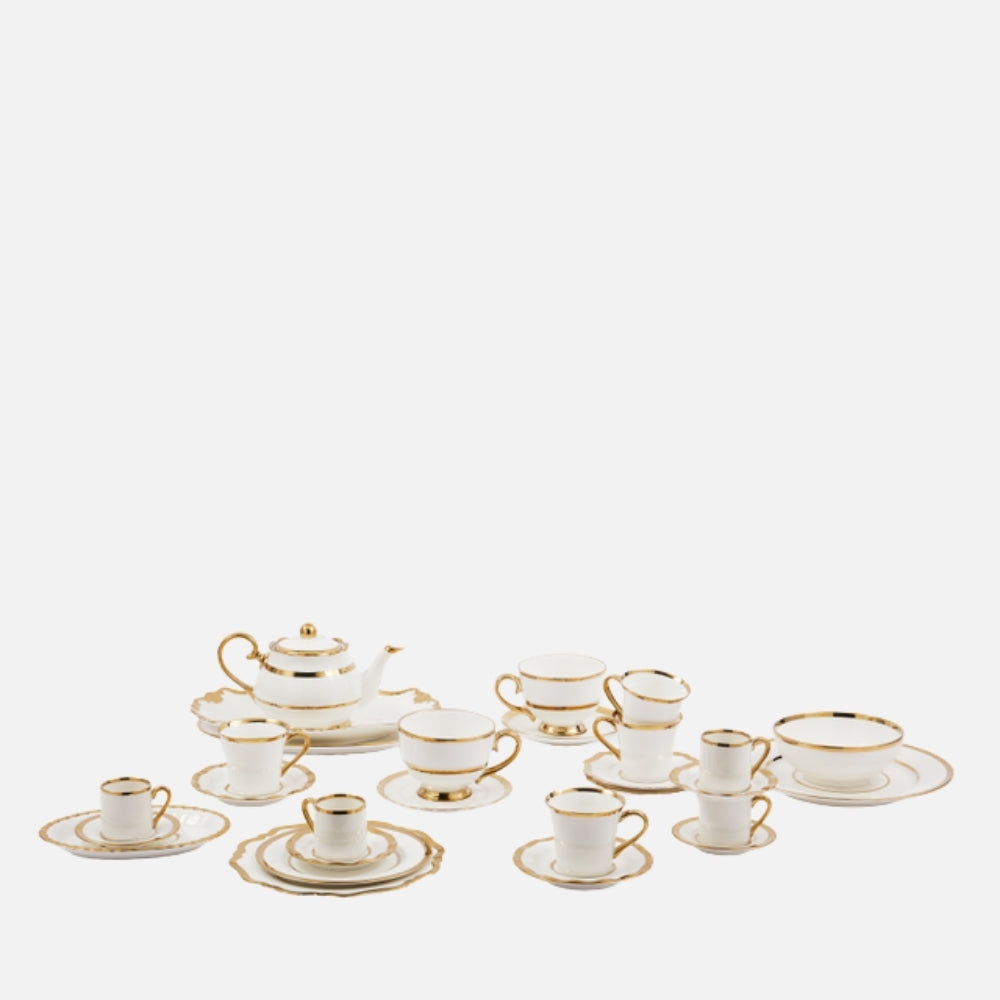 Golden Finds Porcelain Serving Set