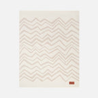 Graffiti Plaid in virgin wool 135x180 cm with chevron pattern