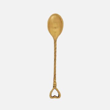 Heart Set of 4 Coffee Spoons – Gold, 13 cm