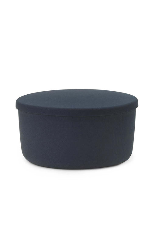 Hide Storage Pouf Large, Blue