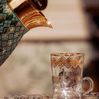 Horse Amber Tea Cup Set – 6 Pcs with Saucers  120 ml