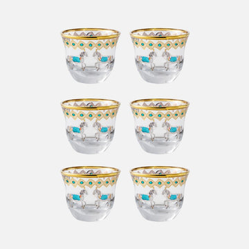 Horse Tiffany S/6 Gawa Cup 80mL for Home