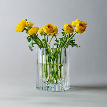 Hurricane Crystal Lamp Medium – Clear Candle Holder