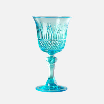 Nuova Italia Turquoise Acrylic Wine Glass